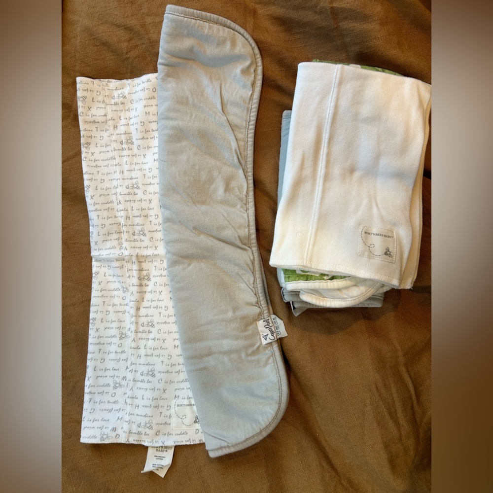 Burt’s Bees + Copper Pearl Burp rags